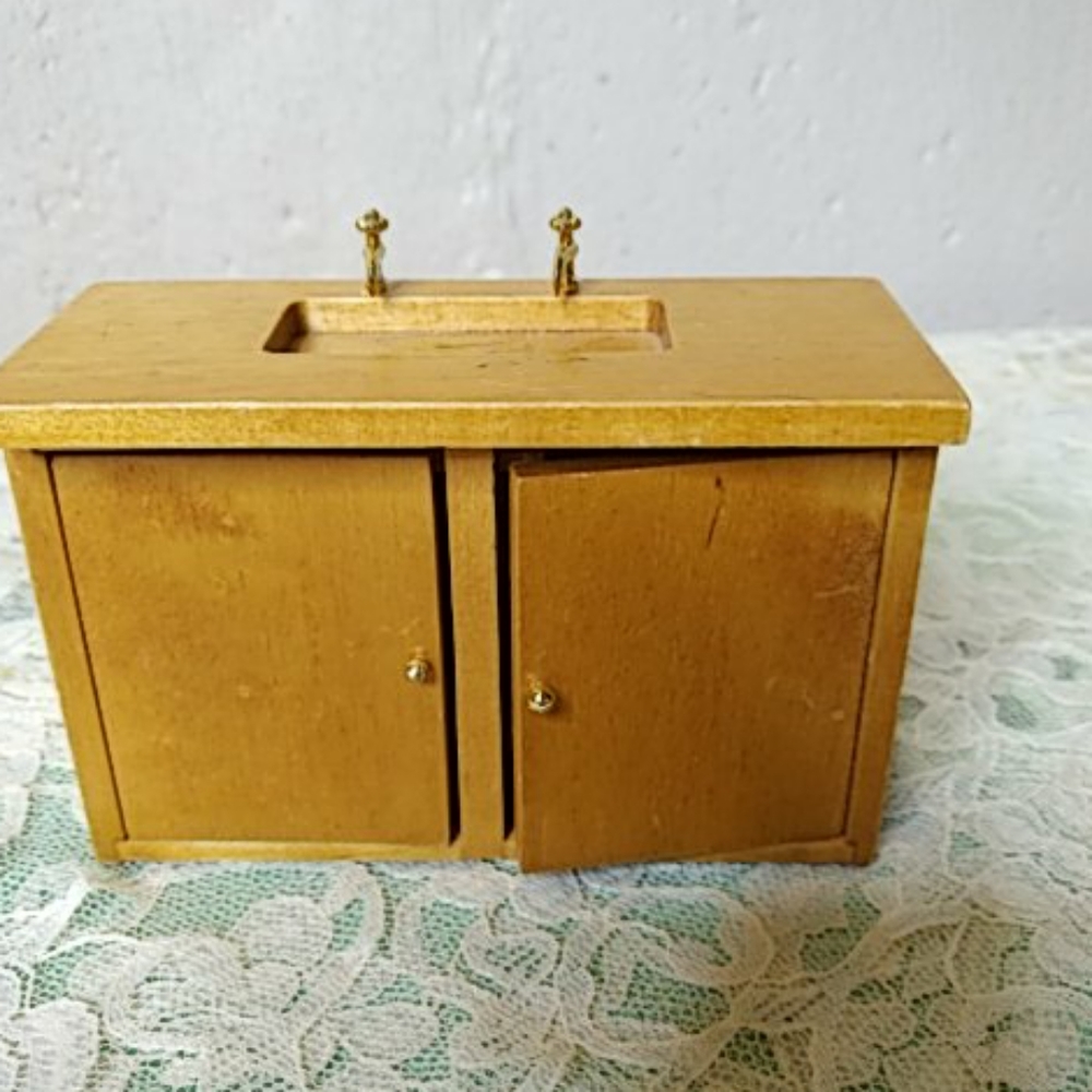 Vintage Doll House Wood Furniture Large set 12 Pc - Picture 13 of 16